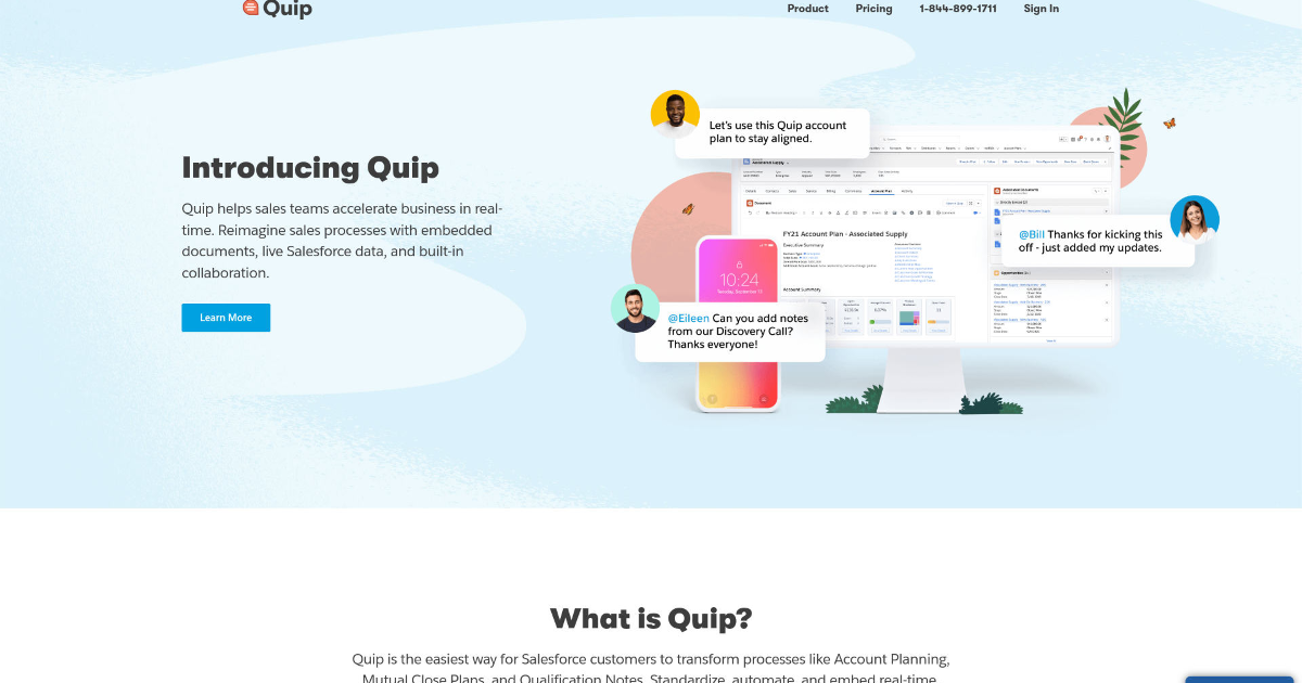 Quip screenshot 1