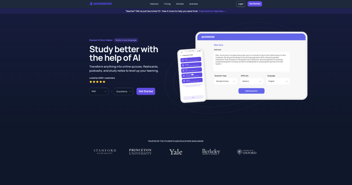 Quizgecko screenshot 1