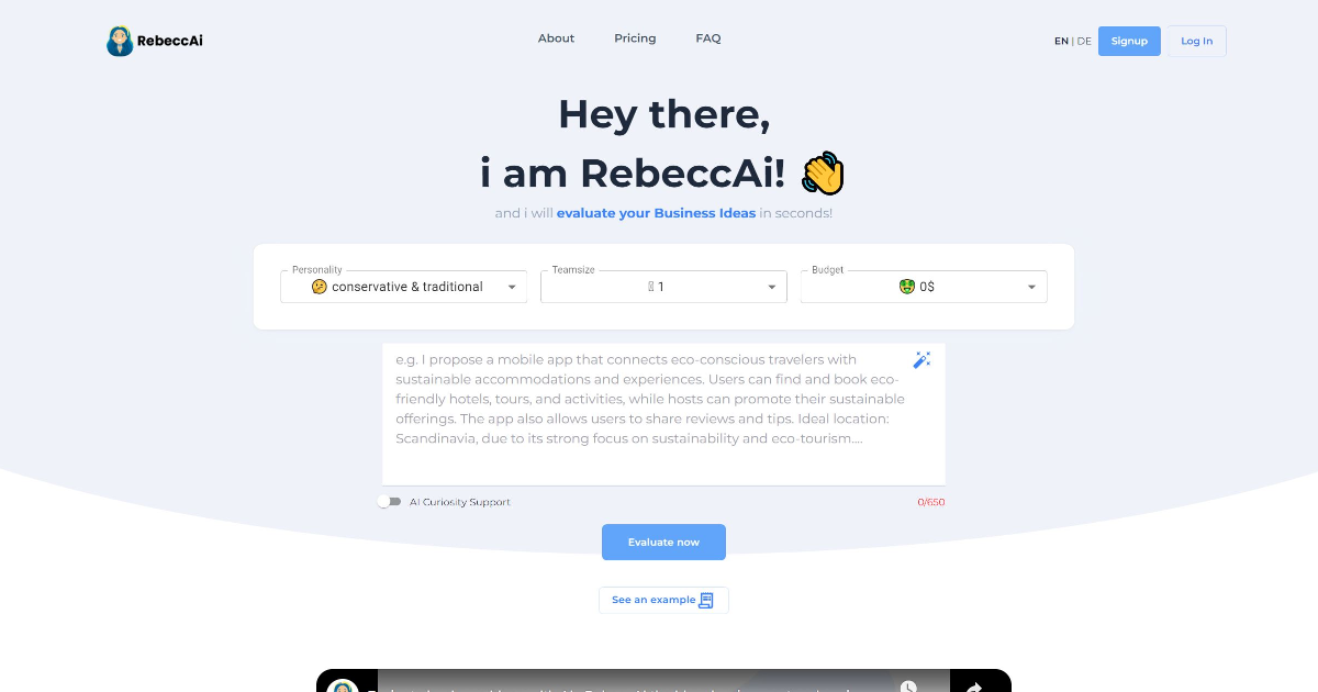 RebeccAI screenshot 1