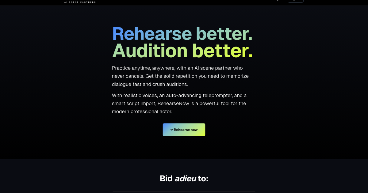 RehearseNow screenshot 1