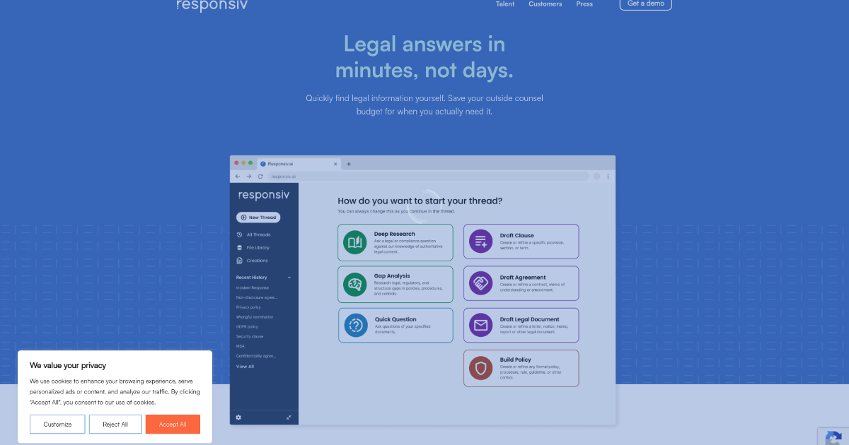 Responsiv screenshot 1
