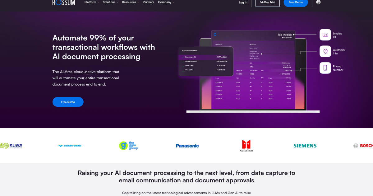 Rossum.ai screenshot 1