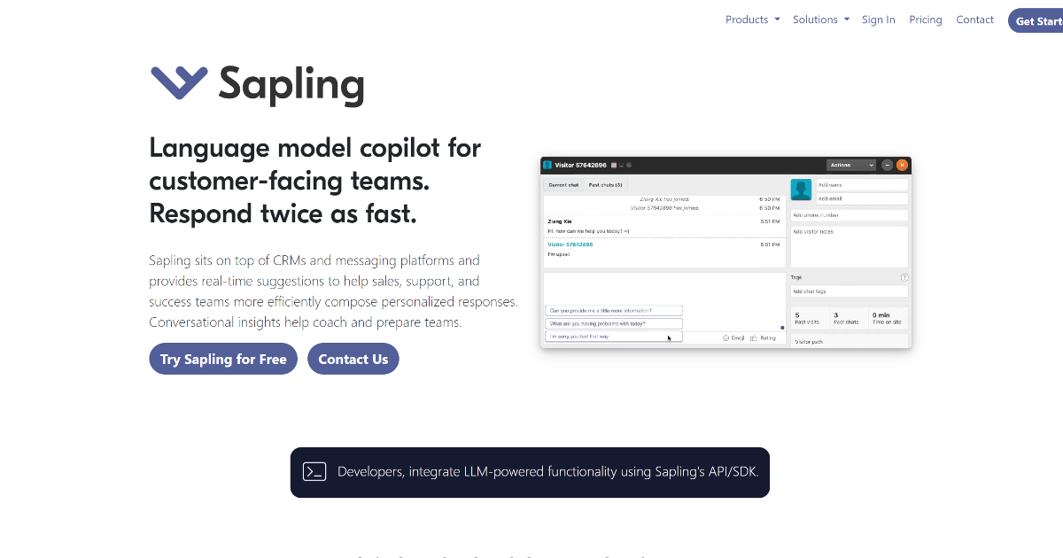Sapling screenshot 1
