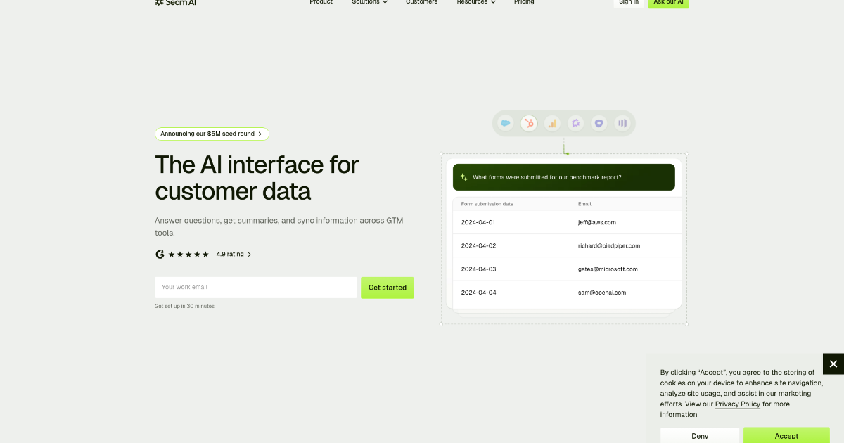 Seam AI screenshot 1