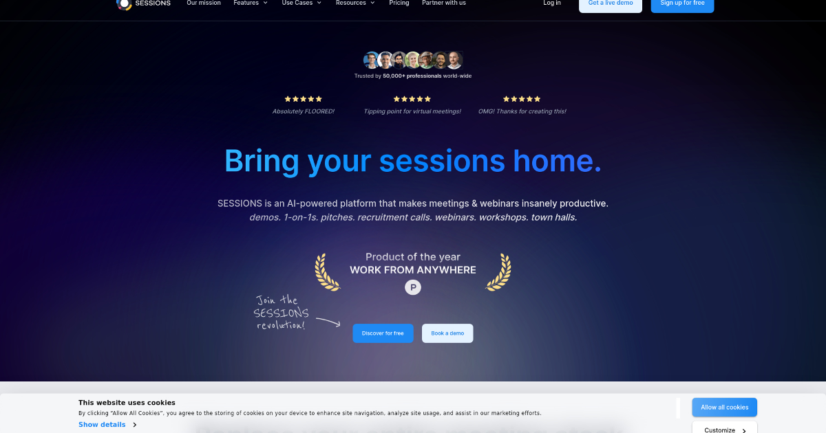 Sessions screenshot 1