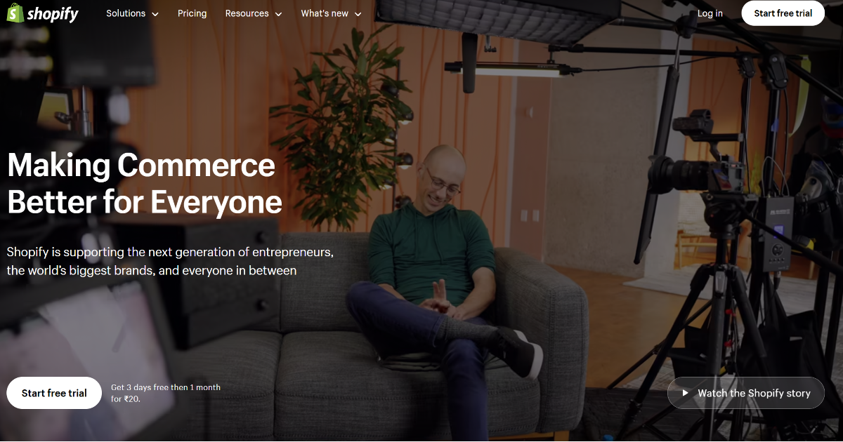 Shopify screenshot 1