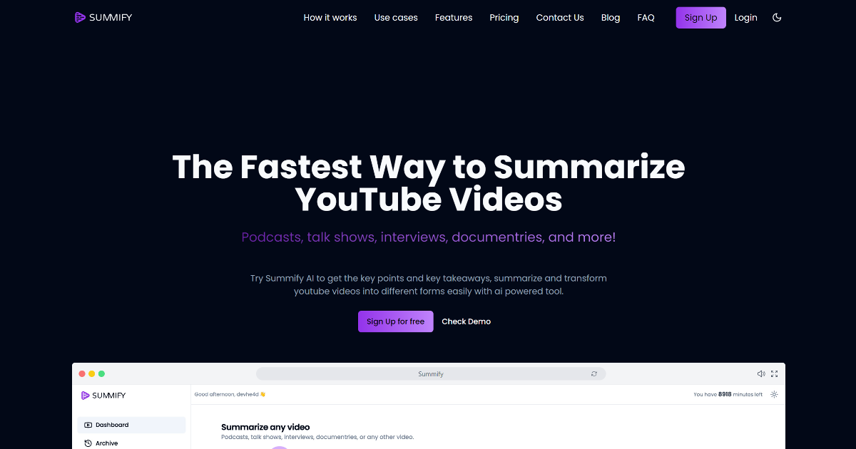 Summify screenshot 1