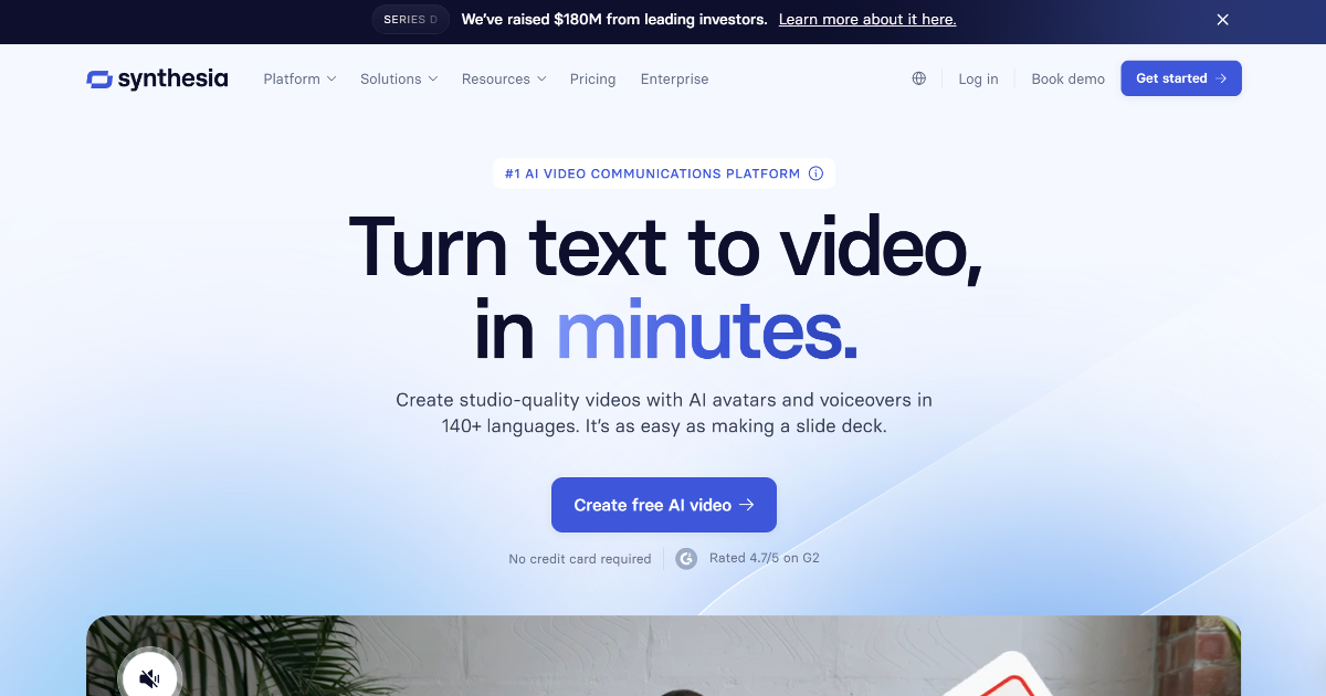 Synthesia screenshot 1