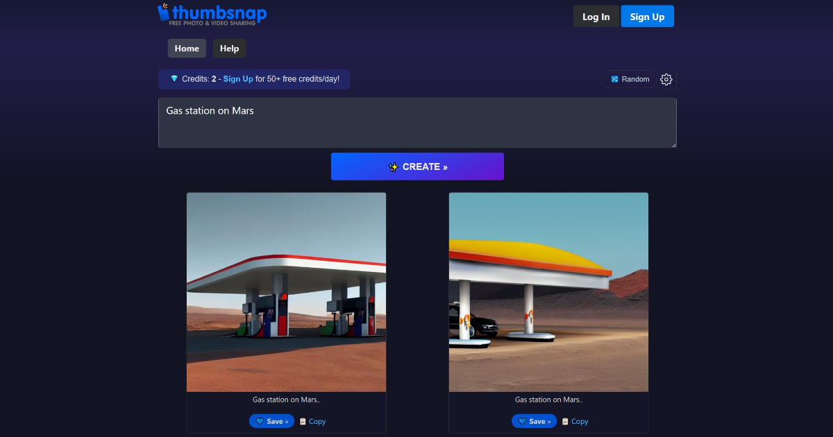 Thumbsnap screenshot 1