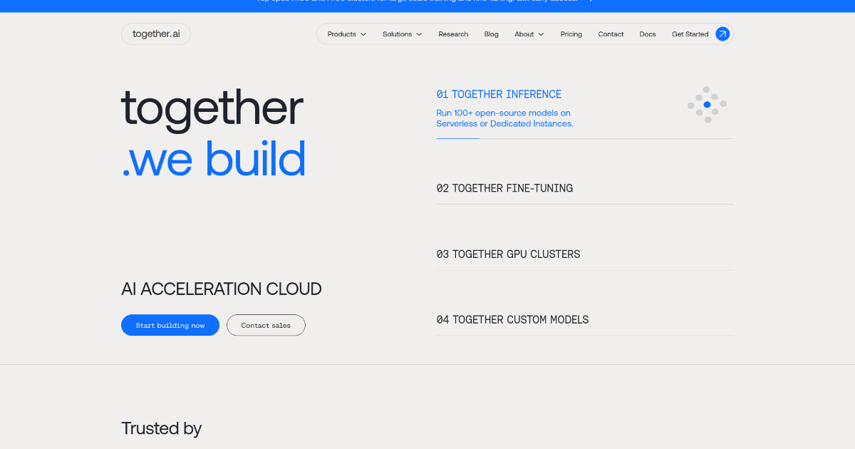 Together AI screenshot 1