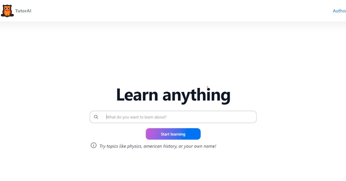 TutorAI screenshot 1