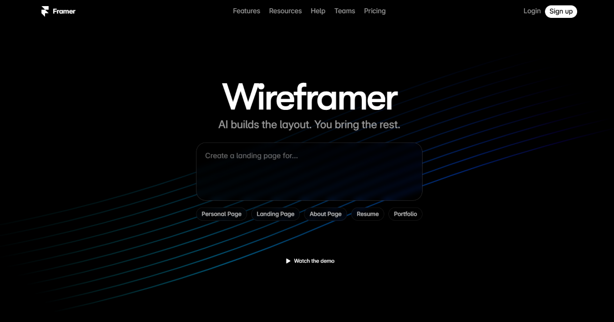 Wireframer AI screenshot 1