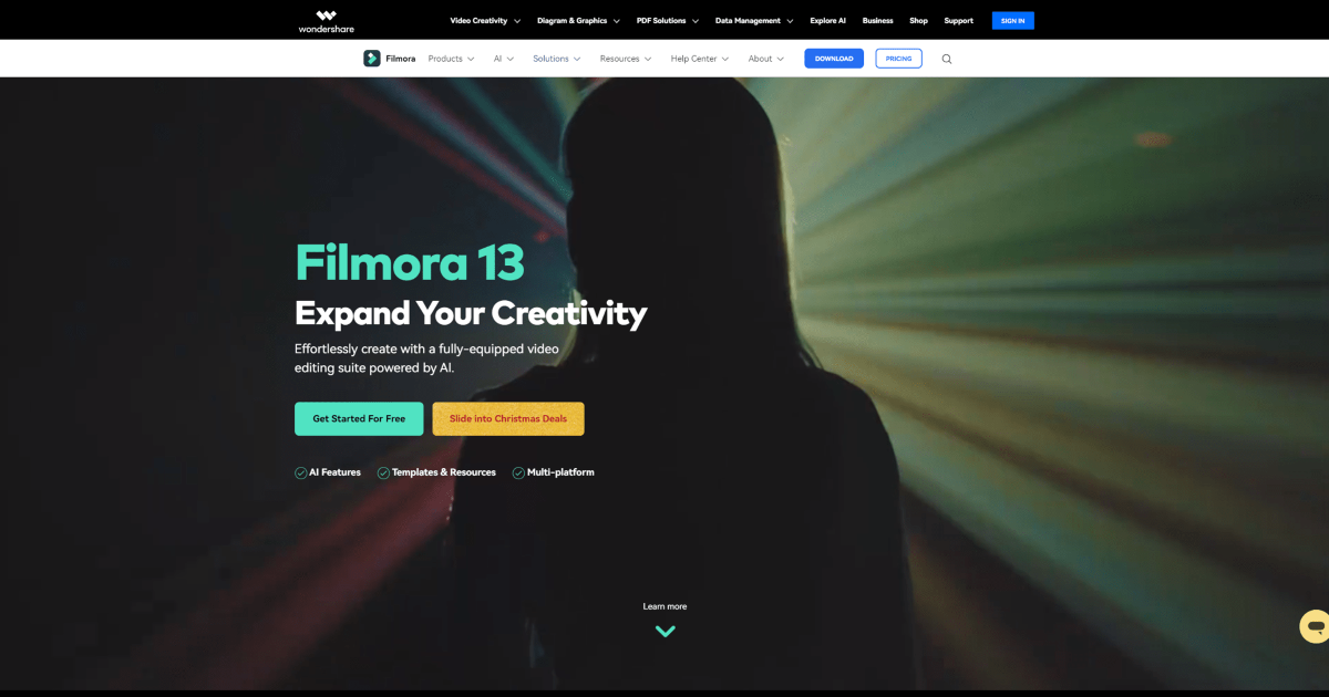 Wondershare Filmora screenshot 1