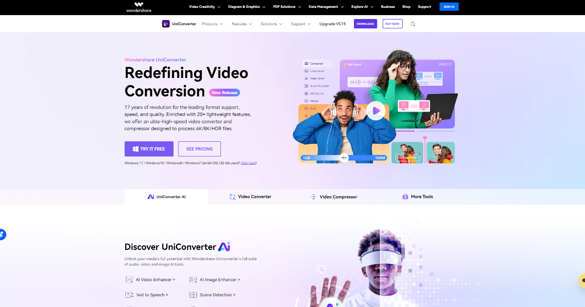 Wondershare UniConverter screenshot 1
