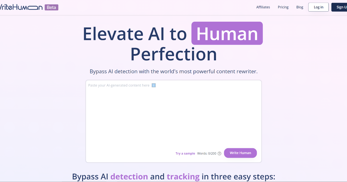 WriteHuman screenshot 1